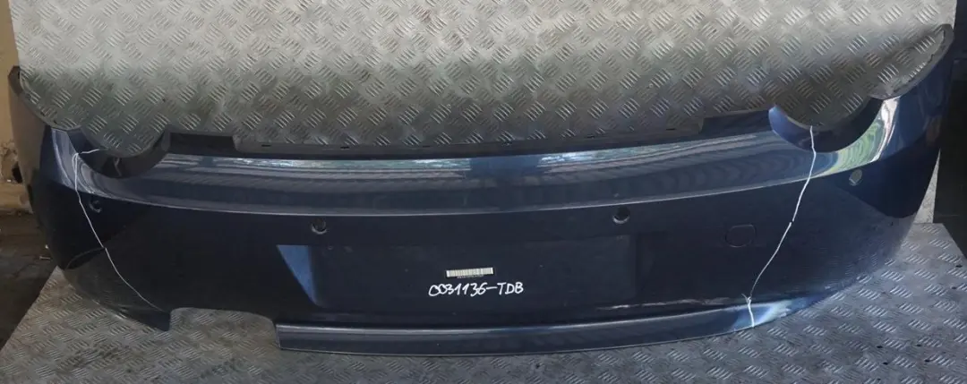 Bumper Trim Panel Toledoblau Blue Metallic 482 to BMW Z4 E85 Convertible Rear with Part number 0031136 BMW Z4 E85 Convertible Rear Bumper Trim Panel Toledoblau Blue Metallic 482 - SKU 0031136-TDB - Part number 0031136