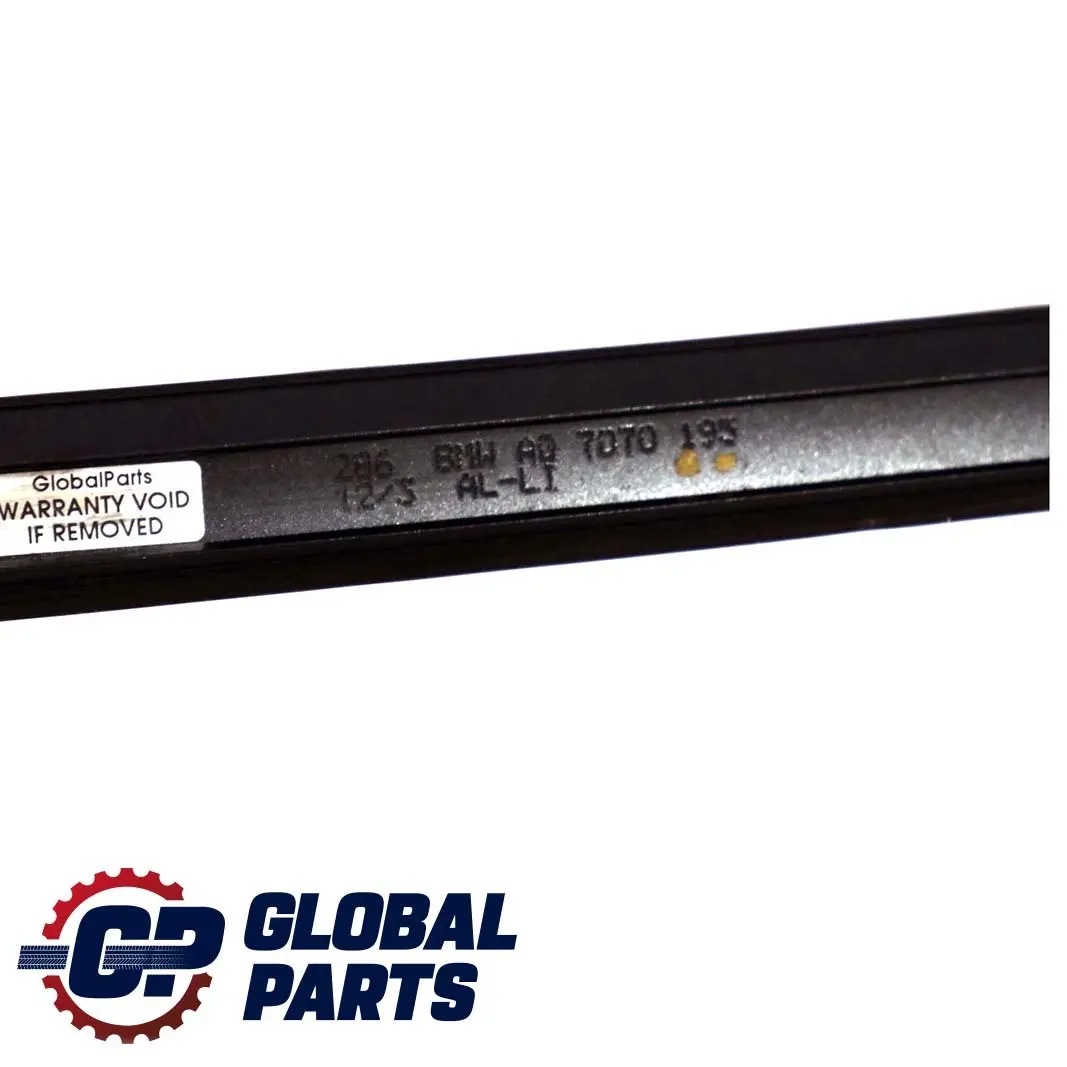 BMW E60 Left Roof Moulding Railing Gutter Rail N/S Carbonschwarz Black - SKU 0031141-CAR - Part number 7070195