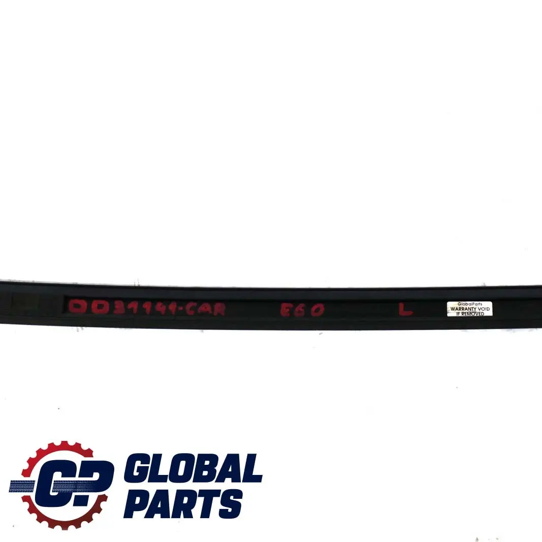 BMW E60 Left Roof Moulding Railing Gutter Rail N/S Carbonschwarz Black - SKU 0031141-CAR - Part number 7070195