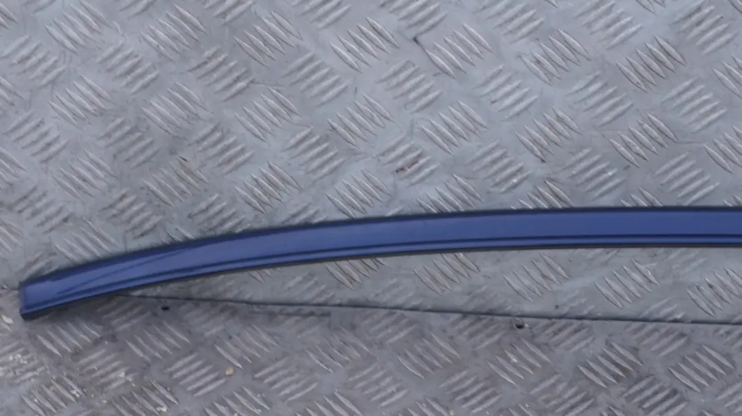 Left Roof Moulding Railing Gutter Rail N/S Interlagos Blue to BMW 5 Series E60 with Part number 0031141 BMW 5 Series E60 Left Roof Moulding Railing Gutter Rail N/S Interlagos Blue - SKU 0031141-INT - Part number 0031141