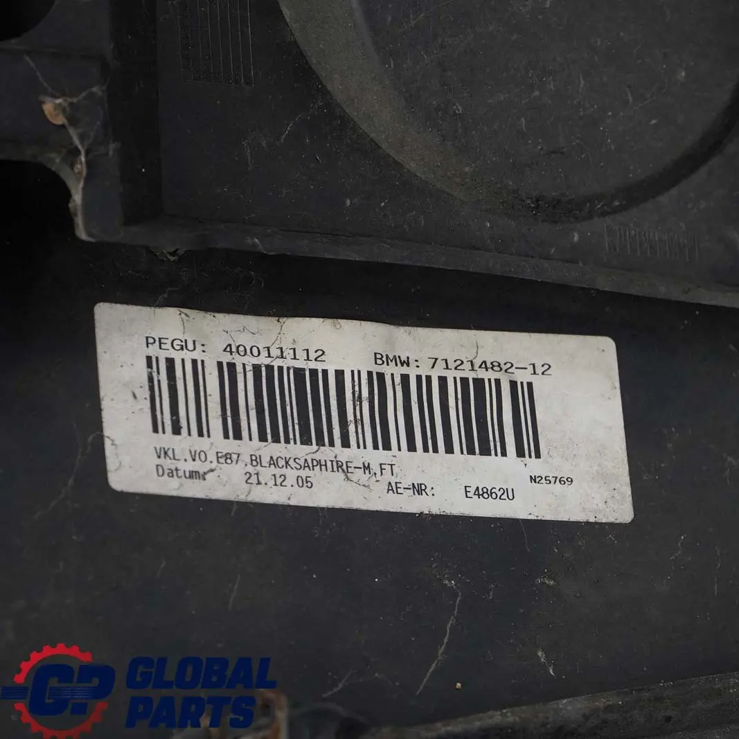 Complete Front Bumper Trim Panel Black Sapphire Metallic - 475 to BMW 1 E87 3 with Part number 0032635 BMW 1 E87 3 Complete Front Bumper Trim Panel Black Sapphire Metallic - 475 - SKU 0032635-BS3 - Part number 0032635