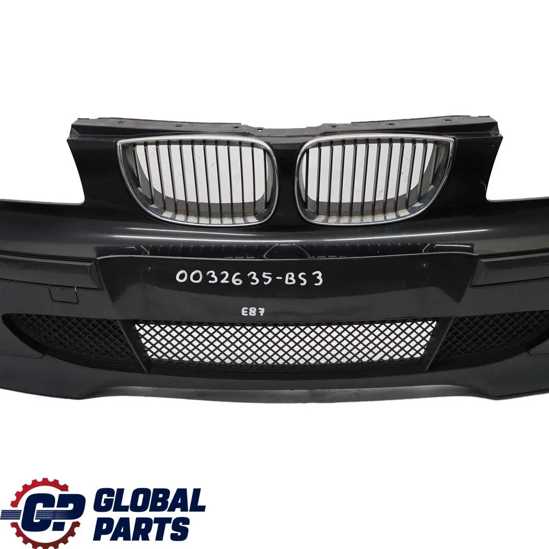 BMW 1 E87 3 Complete Front Bumper Trim Panel Black Sapphire Metallic - 475 - SKU 0032635-BS3 - Part number 0032635