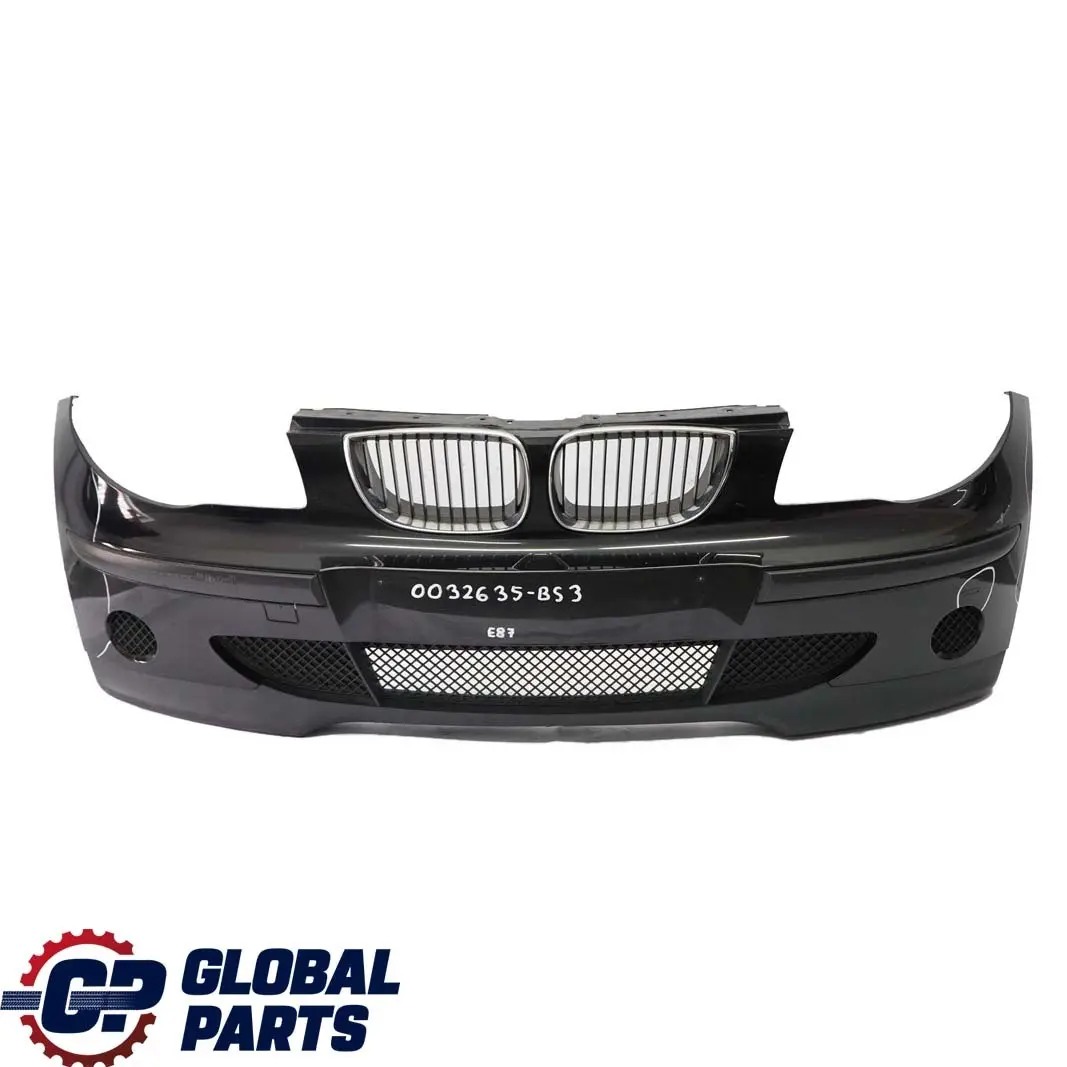 Complete Front Bumper Trim Panel Black Sapphire Metallic - 475 to BMW 1 E87 3 with Part number 0032635 BMW 1 E87 3 Complete Front Bumper Trim Panel Black Sapphire Metallic - 475 - SKU 0032635-BS3 - Part number 0032635