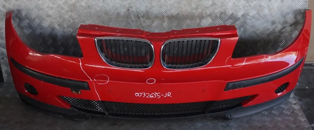 Complete Front Bumper Japanrot Japan Rot Red - 438 to BMW 1 Series E87 with Part number 32635 BMW 1 Series E87 Complete Front Bumper Japanrot Japan Rot Red - 438 - SKU 0032635-JR - Part number 32635