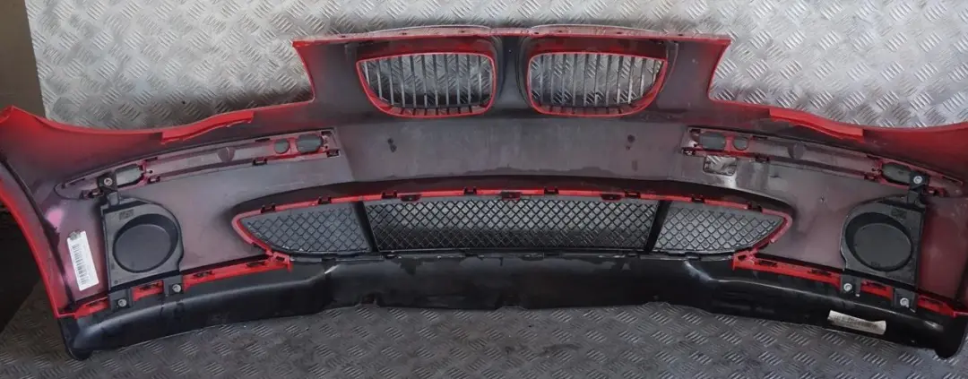 Complete Front Bumper Japanrot Japan Rot Red - 438 to BMW 1 Series E87 with Part number 32635 BMW 1 Series E87 Complete Front Bumper Japanrot Japan Rot Red - 438 - SKU 0032635-JR - Part number 32635