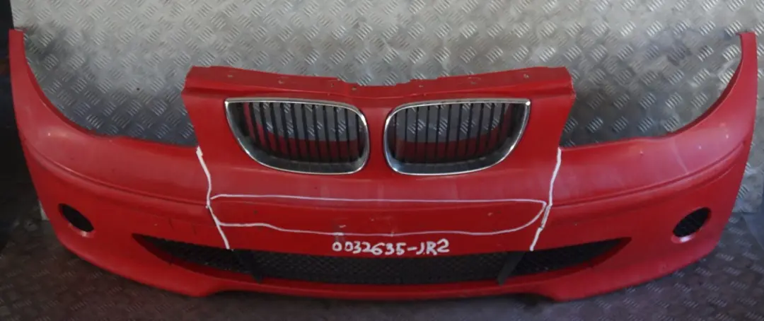 Complete Front Bumper Japanrot Japan Rot Red - 438 to BMW 1 Series 2 E87 with Part number 0032635 BMW 1 Series 2 E87 Complete Front Bumper Japanrot Japan Rot Red - 438 - SKU 0032635-JR2 - Part number 0032635