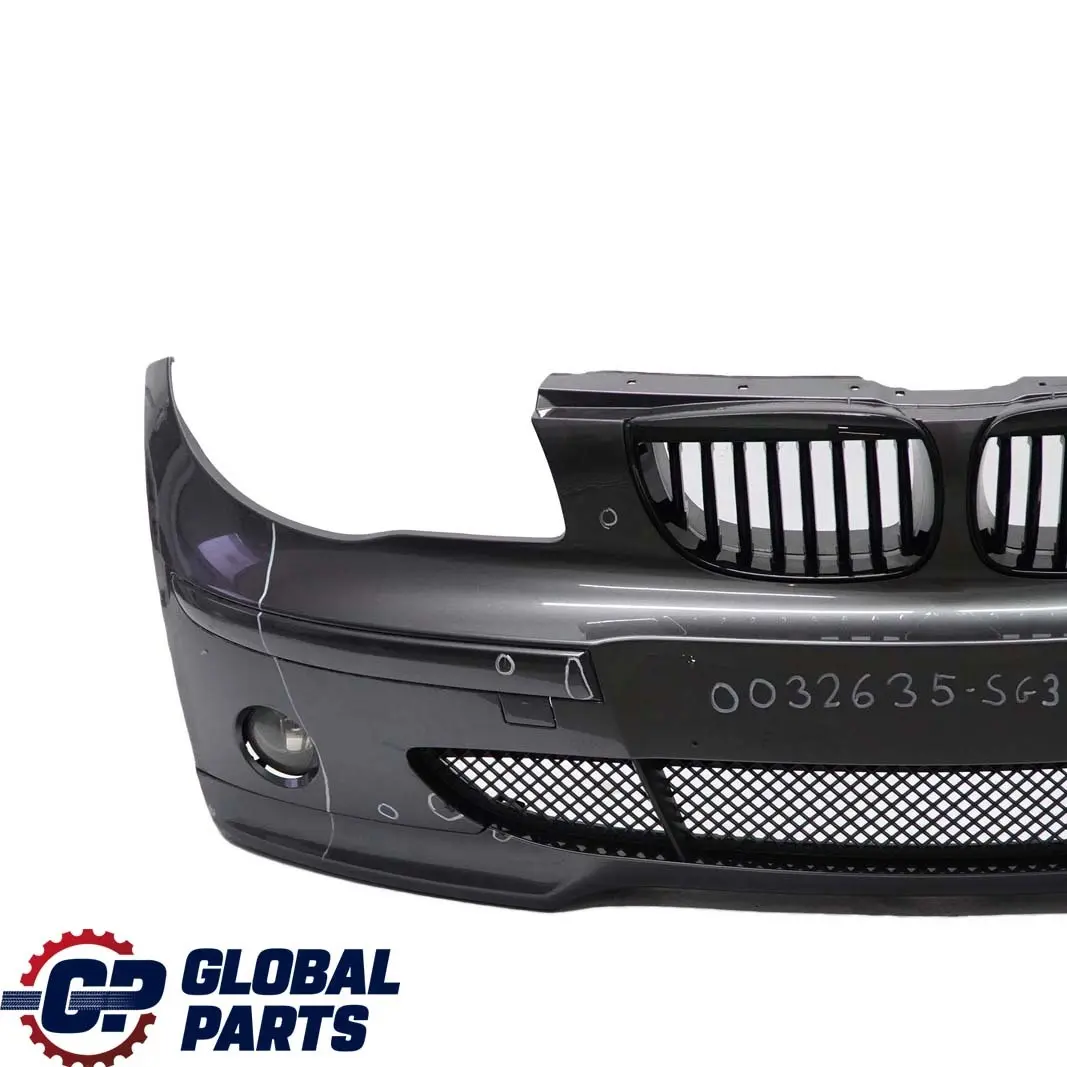BMW 1 Series E87 3 Complete Front Bumper Trim Panel Sparkling Graphite Metallic - SKU 0032635-SG3 - Part number 0032635