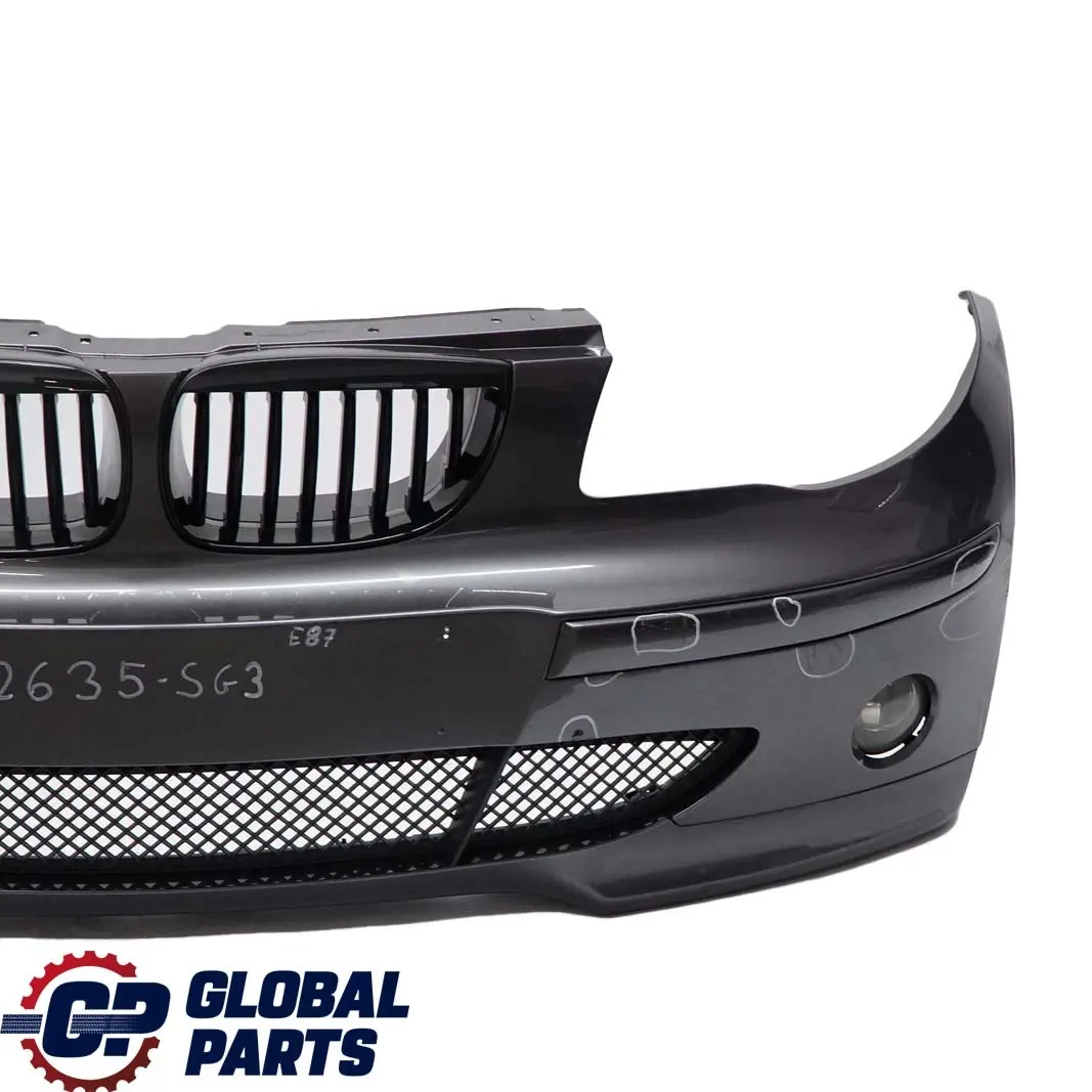 BMW 1 Series E87 3 Complete Front Bumper Trim Panel Sparkling Graphite Metallic - SKU 0032635-SG3 - Part number 0032635