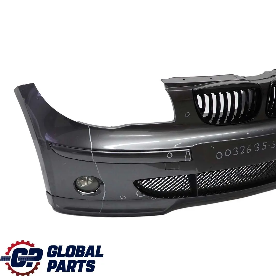 BMW 1 Series E87 3 Complete Front Bumper Trim Panel Sparkling Graphite Metallic - SKU 0032635-SG3 - Part number 0032635
