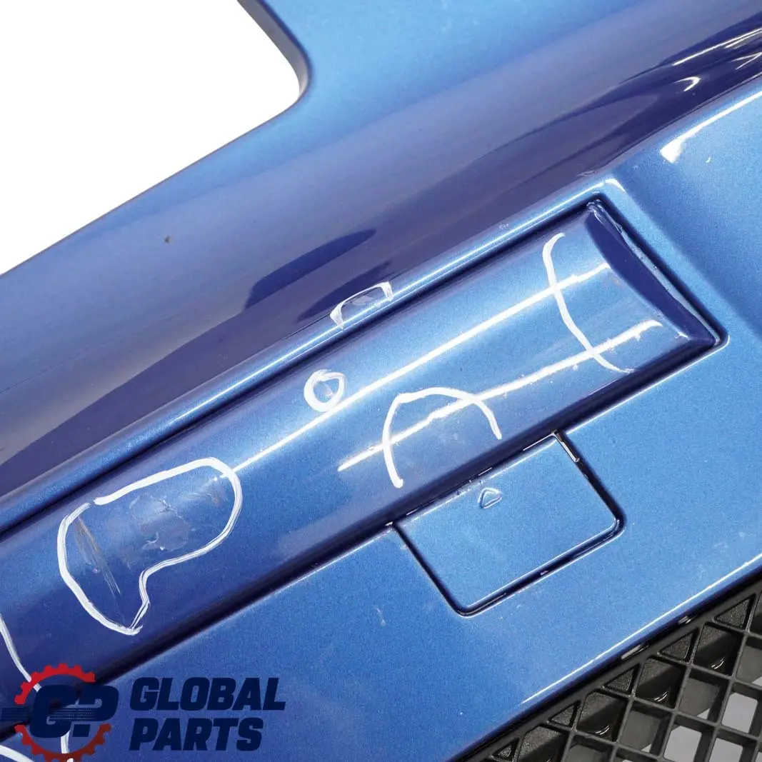 Complete Front Bumper Trim Panel Sydneyblau Sydney Blue Metallic A19 to BMW 1 E87 with Part number 0032635 BMW 1 E87 Complete Front Bumper Trim Panel Sydneyblau Sydney Blue Metallic A19 - SKU 0032635-SYD1 - Part number 0032635