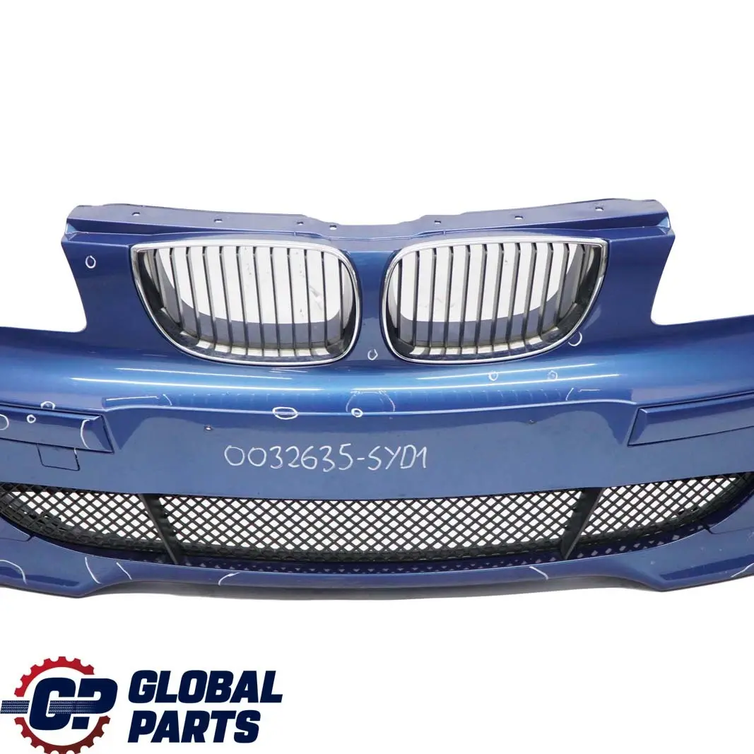 Complete Front Bumper Trim Panel Sydneyblau Sydney Blue Metallic A19 to BMW 1 E87 with Part number 0032635 BMW 1 E87 Complete Front Bumper Trim Panel Sydneyblau Sydney Blue Metallic A19 - SKU 0032635-SYD1 - Part number 0032635