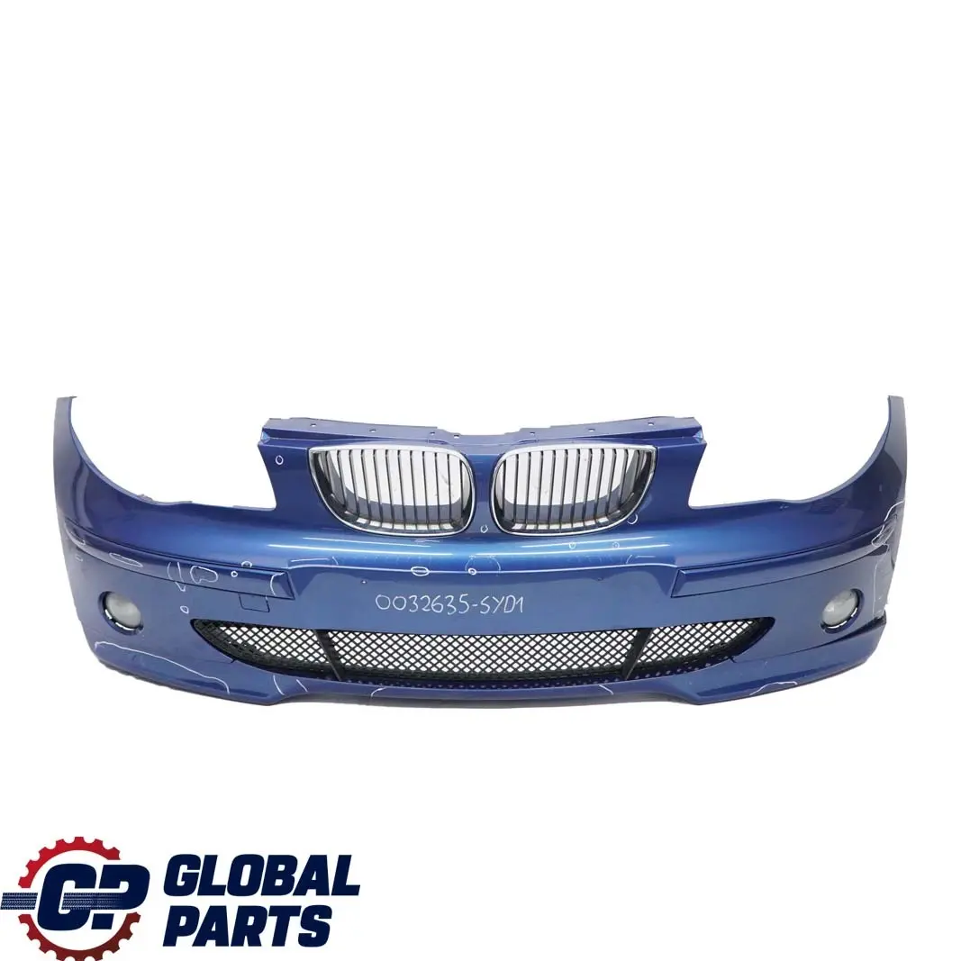 Complete Front Bumper Trim Panel Sydneyblau Sydney Blue Metallic A19 to BMW 1 E87 with Part number 0032635 BMW 1 E87 Complete Front Bumper Trim Panel Sydneyblau Sydney Blue Metallic A19 - SKU 0032635-SYD1 - Part number 0032635