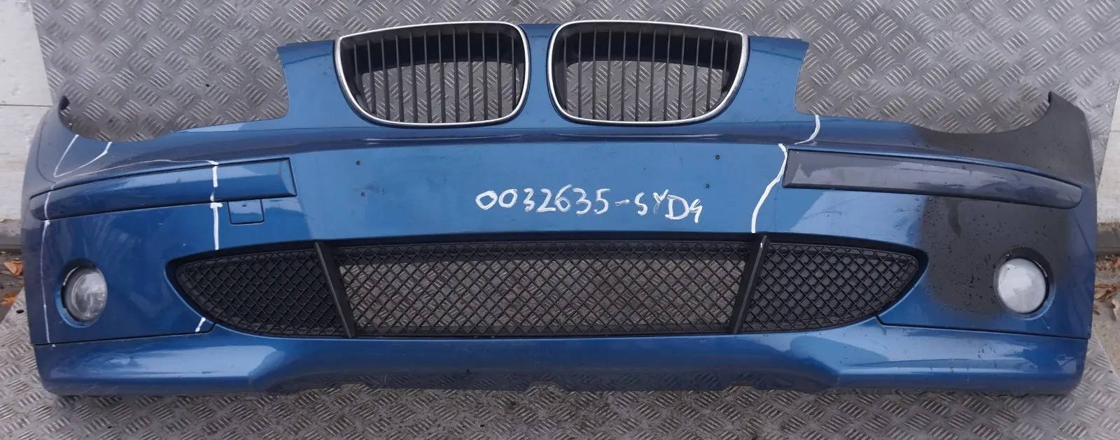 BMW 1 SERIES 4 E87 Complete Front Bumper Trim Panel Sydneyblau Sydney Blau Blue