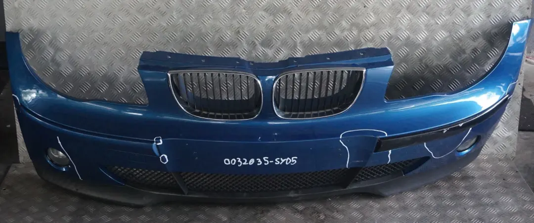 Complete Front Bumper Trim Panel Sydneyblau Sydney Blau Blue to BMW 1 Series 5 E87 with Part number 32635 BMW 1 Series 5 E87 Complete Front Bumper Trim Panel Sydneyblau Sydney Blau Blue - SKU 0032635-SYD5 - Part number 32635