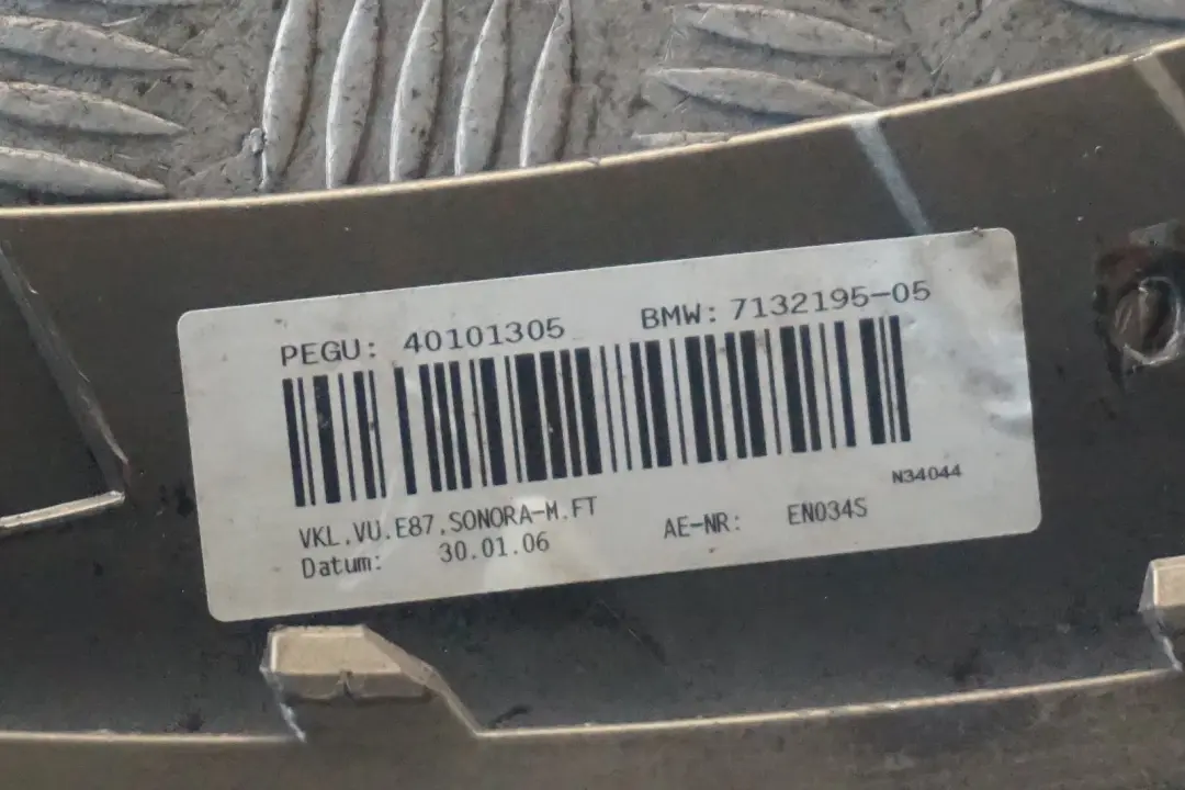 BMW E87 Paraurti Frontale Basso Carenatura Sonora Metallizzato - A23 - SKU 0032636-SON - Numero di parte 0032636