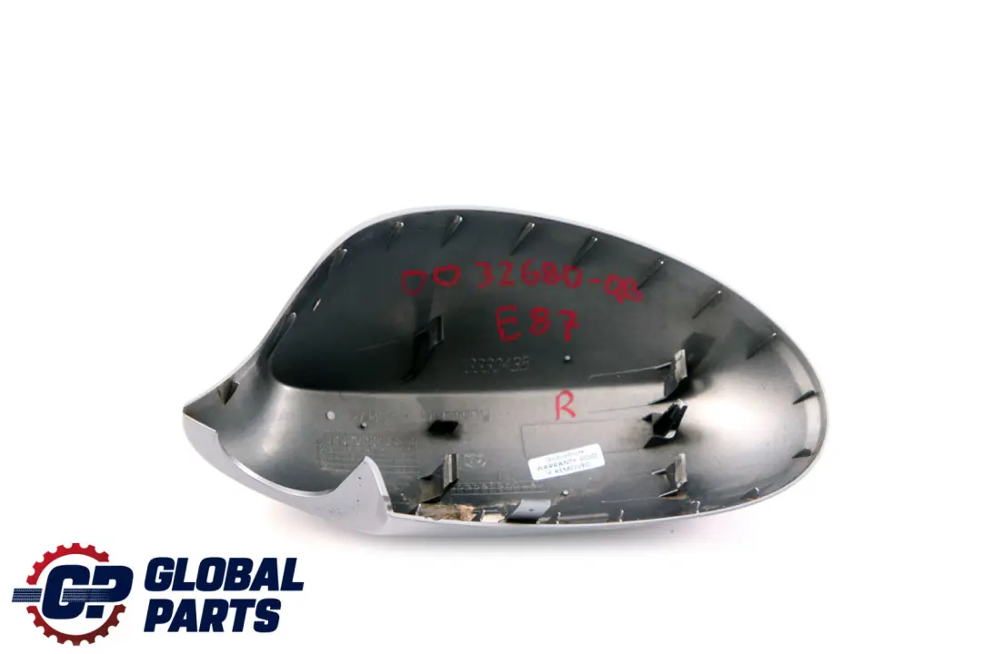 Derecha O / S Tapa Carcasa Espejo Wing Quarzblau Cuarzo Azul para BMW E87 con número de pieza 0032680 BMW E87 Derecha O / S Tapa Carcasa Espejo Wing Quarzblau Cuarzo Azul - SKU 0032680-QB - Número de pieza 0032680