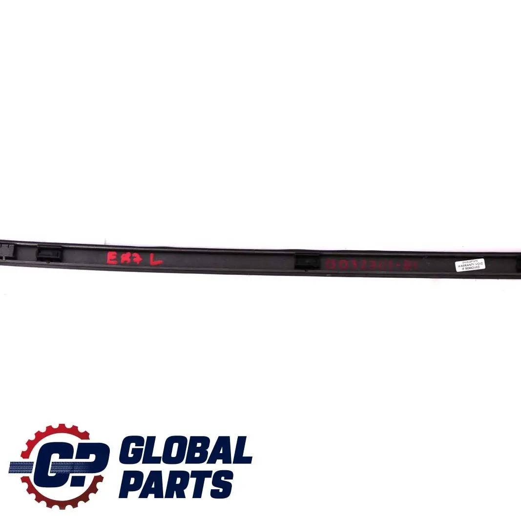 Modanatura Tetto Verniciato SX Nero Sapphire per BMW E81 E87 con numero di parte 51130032701 BMW E81 E87 Modanatura Tetto Verniciato SX Nero Sapphire - SKU 0032701-BS - Numero di parte 51130032701