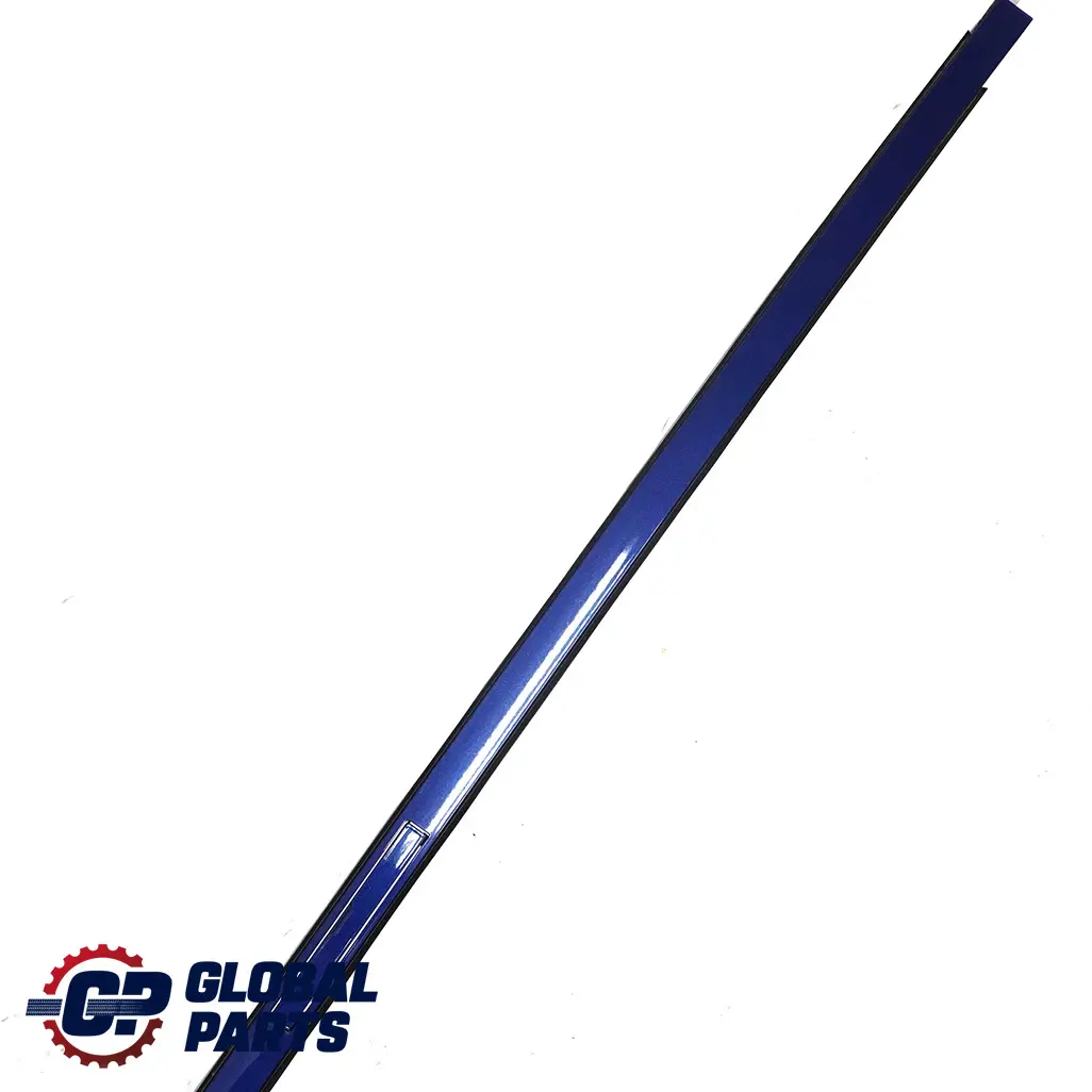 Roof Moulding Railing Strip Left N/S Blue Le Mans Blau - 381 to BMW E81 E87 with Part number 51130032701 BMW E81 E87 Roof Moulding Railing Strip Left N/S Blue Le Mans Blau - 381 - SKU 0032701-LMB - Part number 51130032701