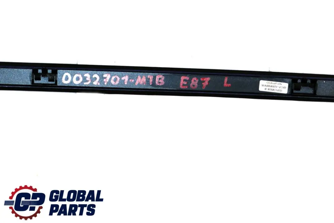 BMW E81 E87 Moldura de Techo Izquierda Barandilla Azul Montegoblau Metalizado - SKU 0032701-MTB - Número de pieza 51130032701