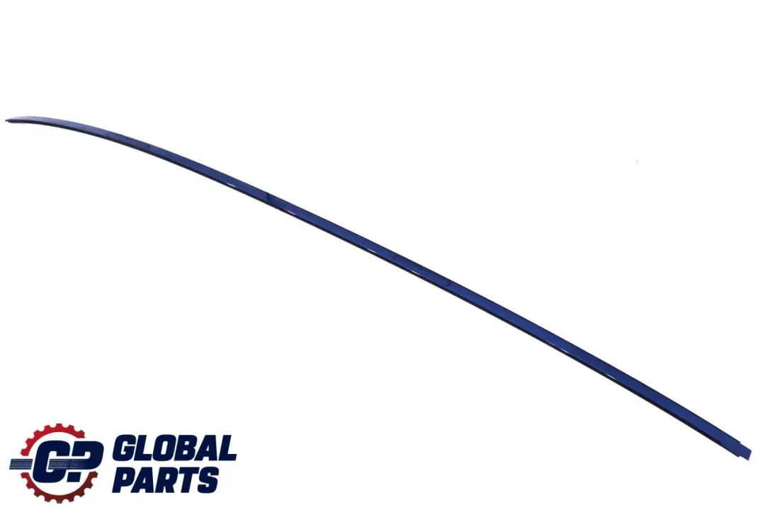 BMW E81 E87 Moldura de Techo Izquierda Barandilla Azul Montegoblau Metalizado - SKU 0032701-MTB - Número de pieza 51130032701