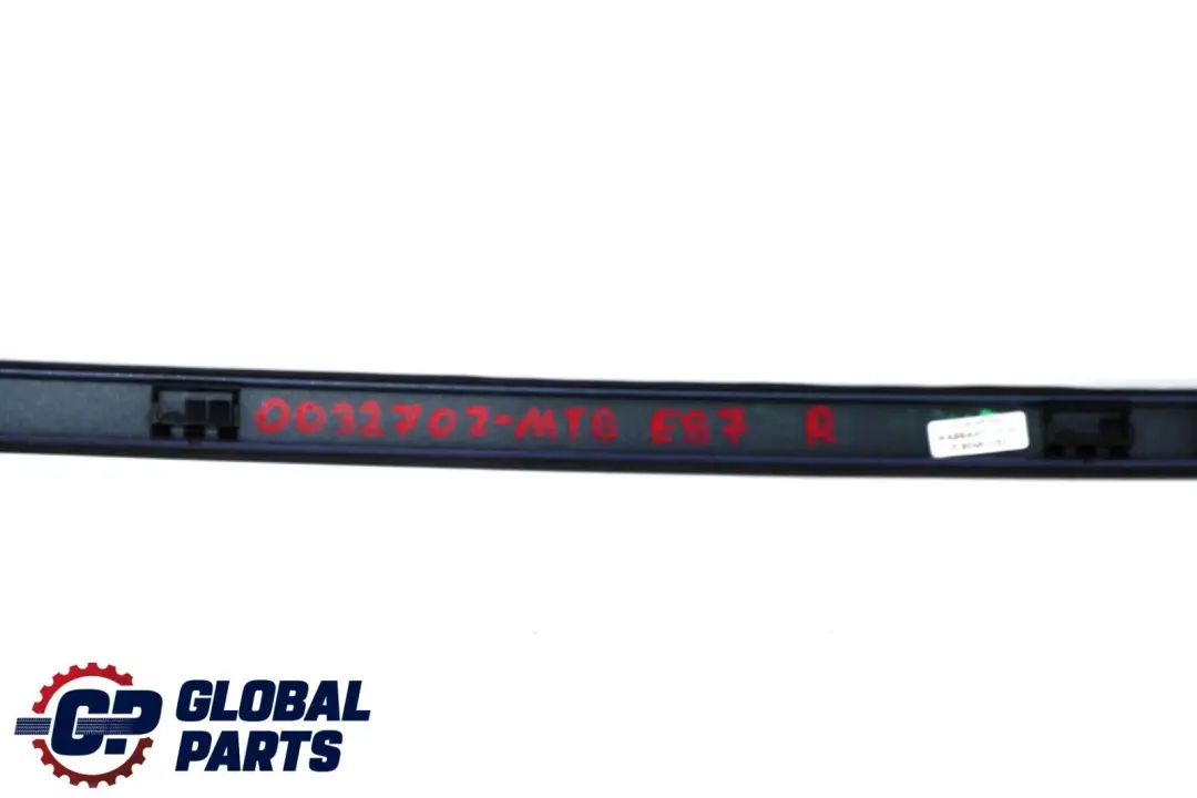 Right Roof Moulding Railing O/S Montegoblau Blue Metallic to BMW 1 Series E81 E87 with Part number 0032702 BMW 1 Series E81 E87 Right Roof Moulding Railing O/S Montegoblau Blue Metallic - SKU 0032702-MTB - Part number 0032702