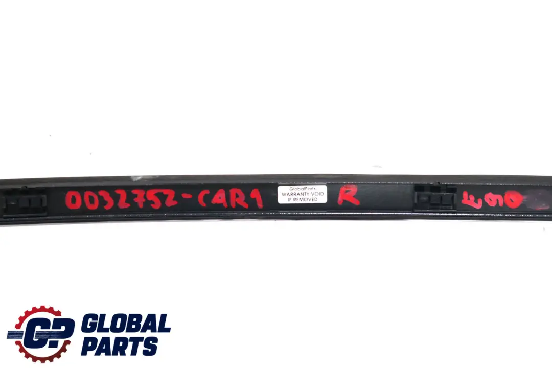Right Roof Moulding Railing Trim O/S Carbonschwarz Carbon Black to BMW 3 Series E90 with Part number 51130032752 BMW 3 Series E90 Right Roof Moulding Railing Trim O/S Carbonschwarz Carbon Black - SKU 0032752-CAR - Part number 51130032752