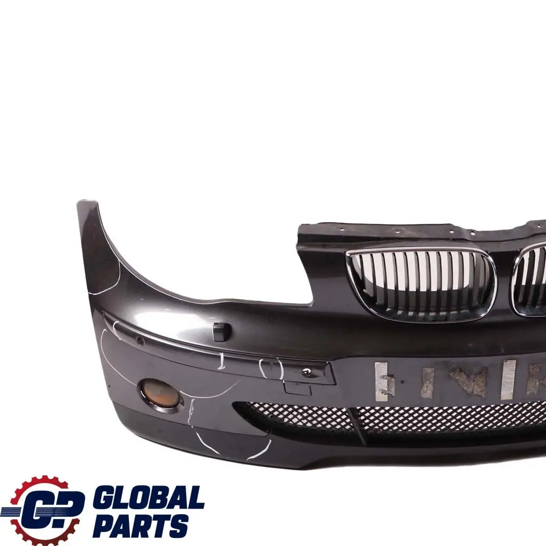 BMW 1 E87 Complete Front Bumper Trim Panel Sparkling Graphite Metallic - A22 - SKU 0032834-SG - Part number 0032834