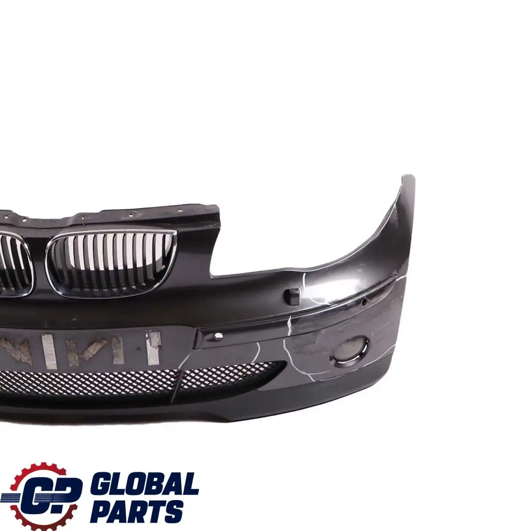 BMW 1 E87 Complete Front Bumper Trim Panel Sparkling Graphite Metallic - A22 - SKU 0032834-SG - Part number 0032834