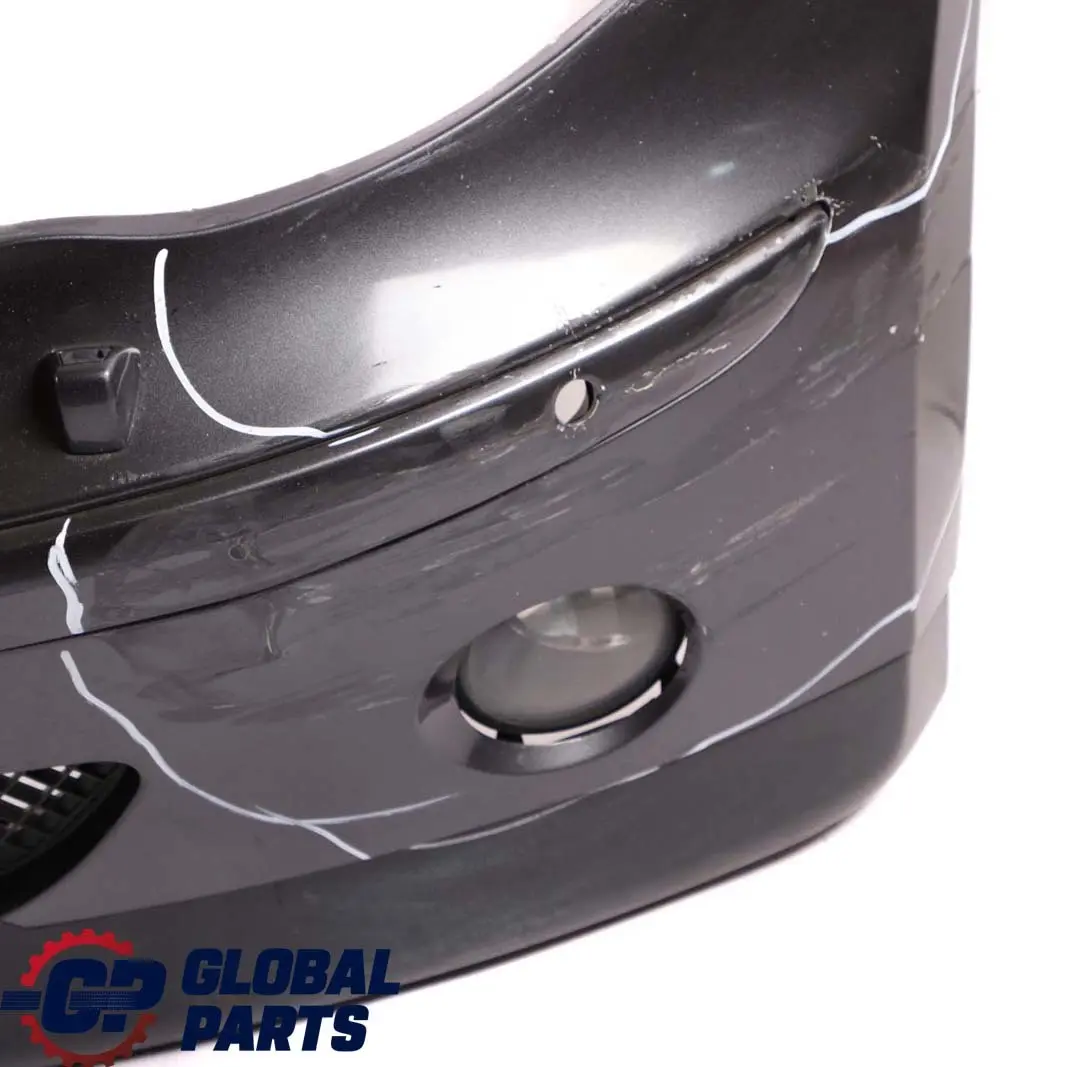 BMW 1 E87 Complete Front Bumper Trim Panel Sparkling Graphite Metallic - A22 - SKU 0032834-SG - Part number 0032834