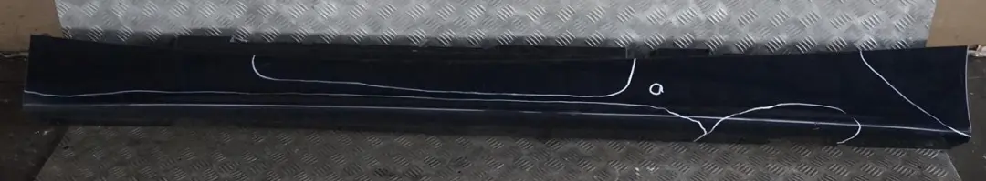 BMW E87 Sill strip side skirt left Monacoblau Monaco Blue Metallic - SKU 0032949-MB2 - Número de pieza 0032949