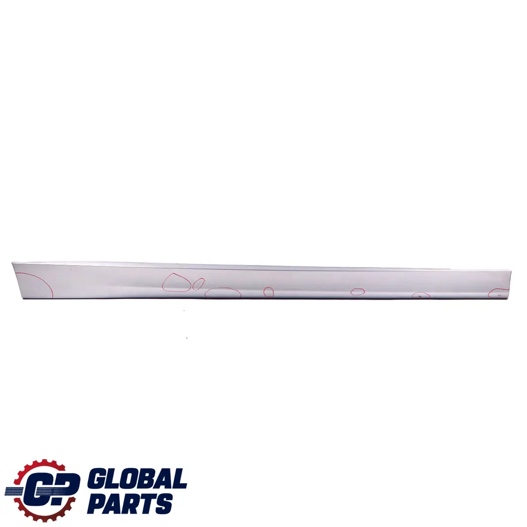 BMW 3 Series E90 E91 Sill Strip Side Skirt Right O/S Arktis Metallic - A34 - SKU 0032950-AM - Part number 32950