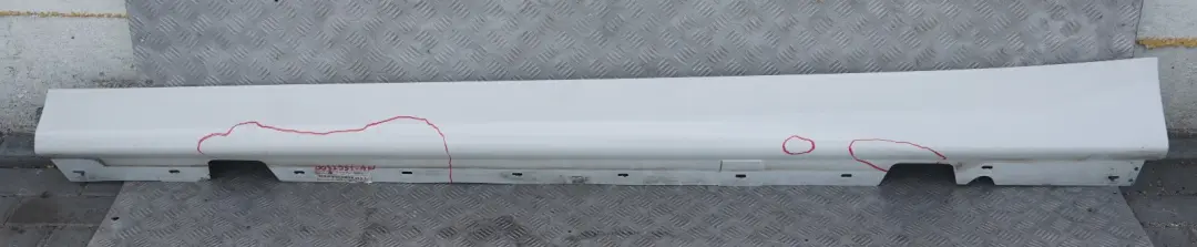 BMW 3 Series E90 E91 Sill Strip Side Trim Skirt Left N/S Alpinweiss Alpine White - SKU 0032951-AW - Part number 0032951