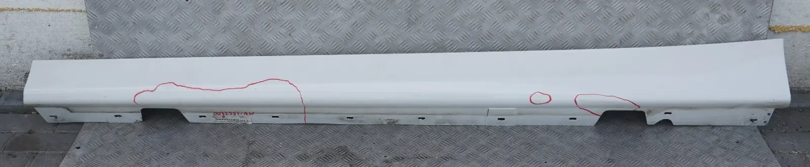 BMW 3 Series E90 E91 Sill Strip Side Trim Skirt Left N/S Alpinweiss Alpine White