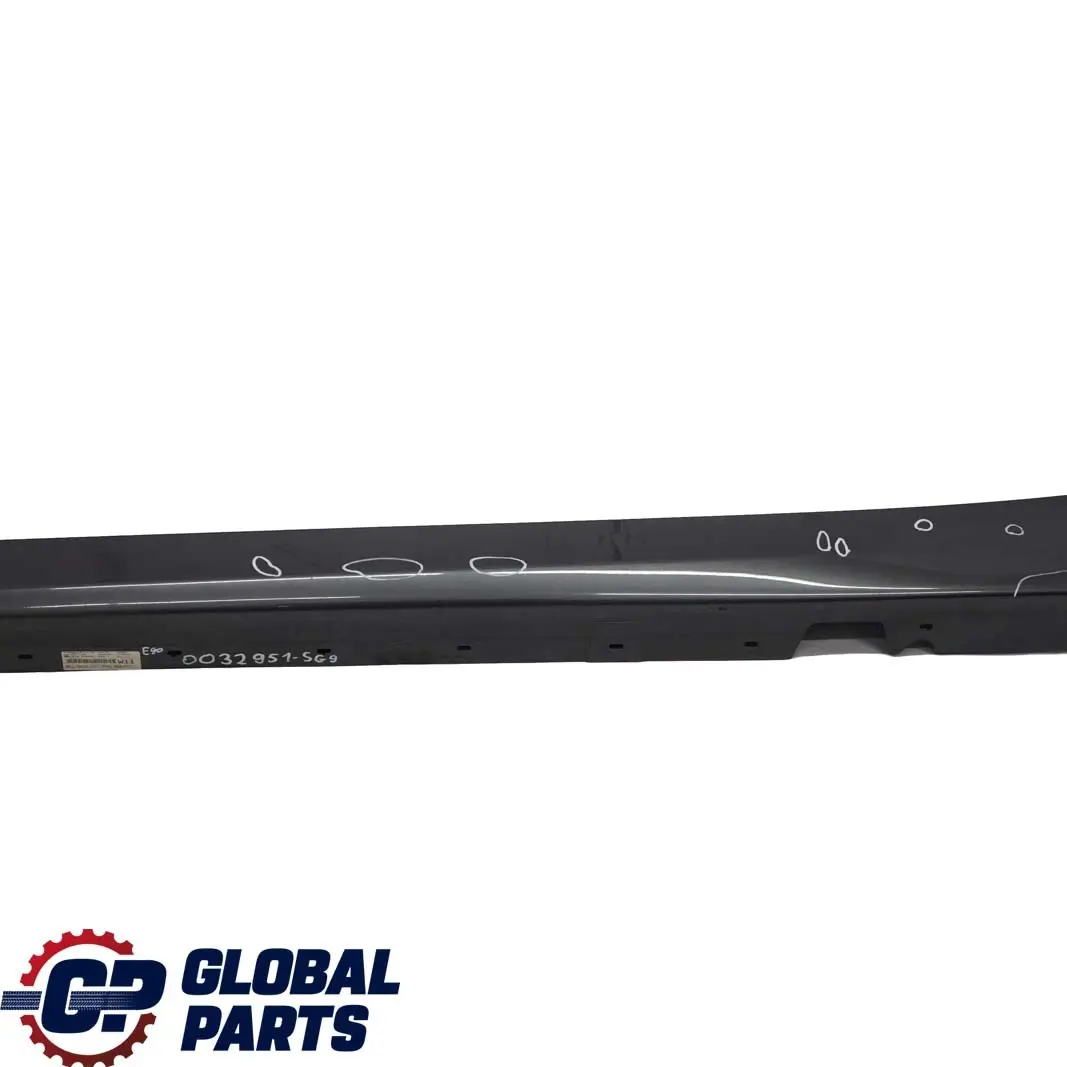 Sill Strip Side Trim Skirt Left N/S Sparkling Graphite - A22 to BMW 3 E90 E91 9 with Part number 0032951 BMW 3 E90 E91 9 Sill Strip Side Trim Skirt Left N/S Sparkling Graphite - A22 - SKU 0032951-SG9 - Part number 0032951