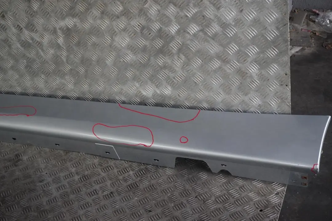 BMW 3 Series 17 E90 E91 Sill Side Skirt Left N/S Titansilber Silver Metallic - SKU 0032951-TS17 - Part number 0032951