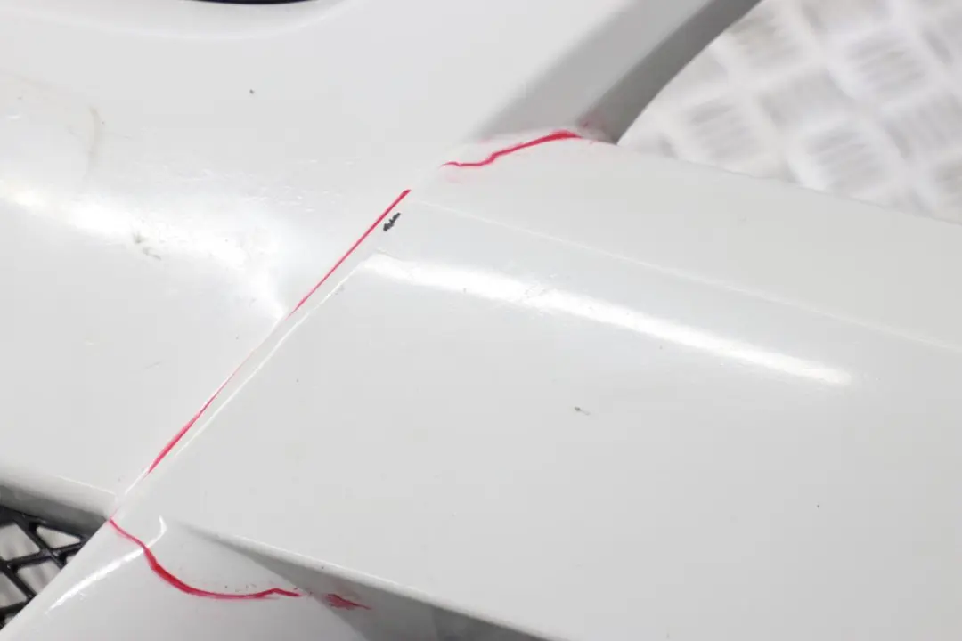 Front Bumper Trim Panel Complete Alpinweiss White - 300 to BMW 3 E90 E91 with Part number 0033167 BMW 3 E90 E91 Front Bumper Trim Panel Complete Alpinweiss White - 300 - SKU 0033167-AW - Part number 0033167