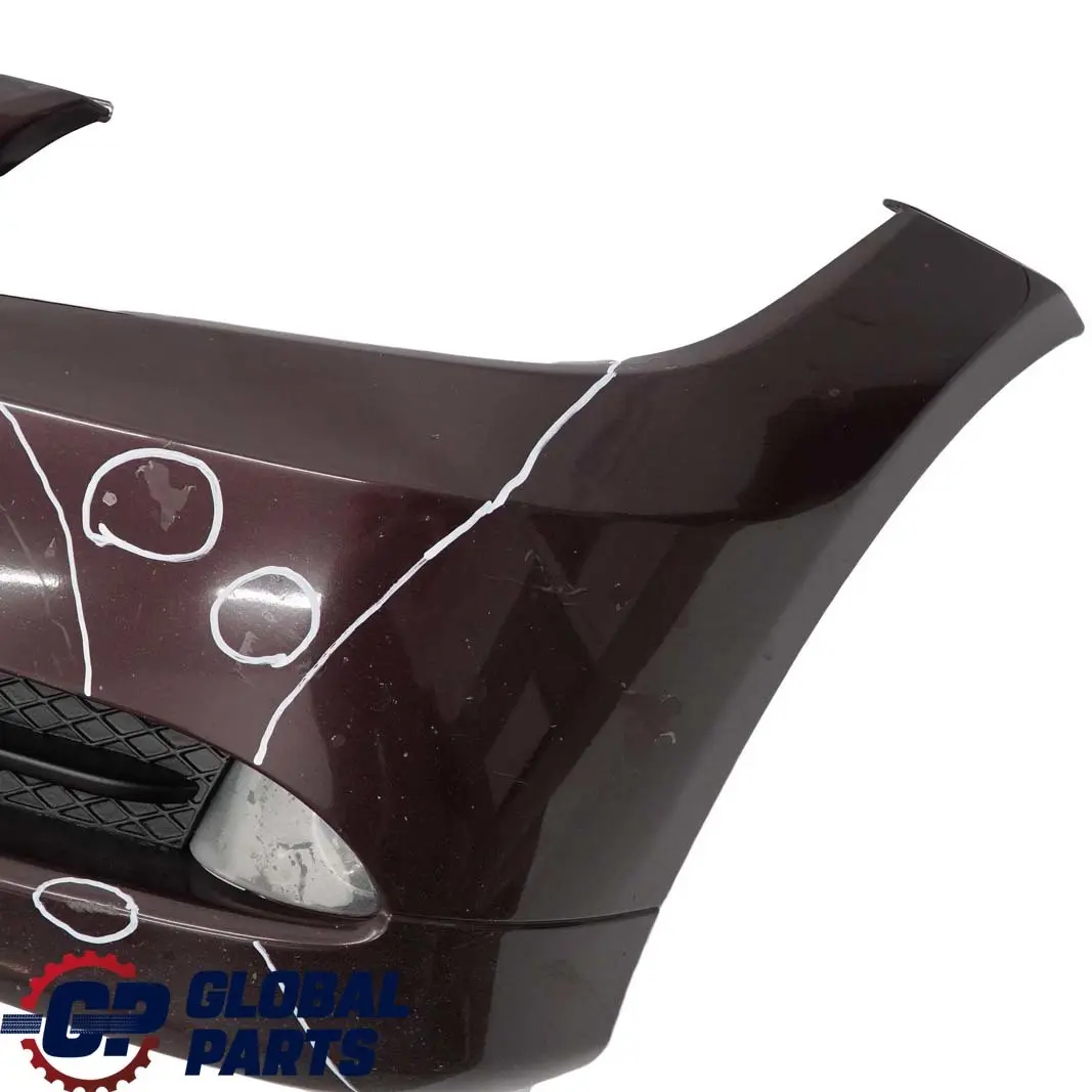BMW 3 E90 E91 Front Bumper Trim Panel Complete Barberarot Barbera Red - A39 - SKU 0033167-BAR - Part number 0033167