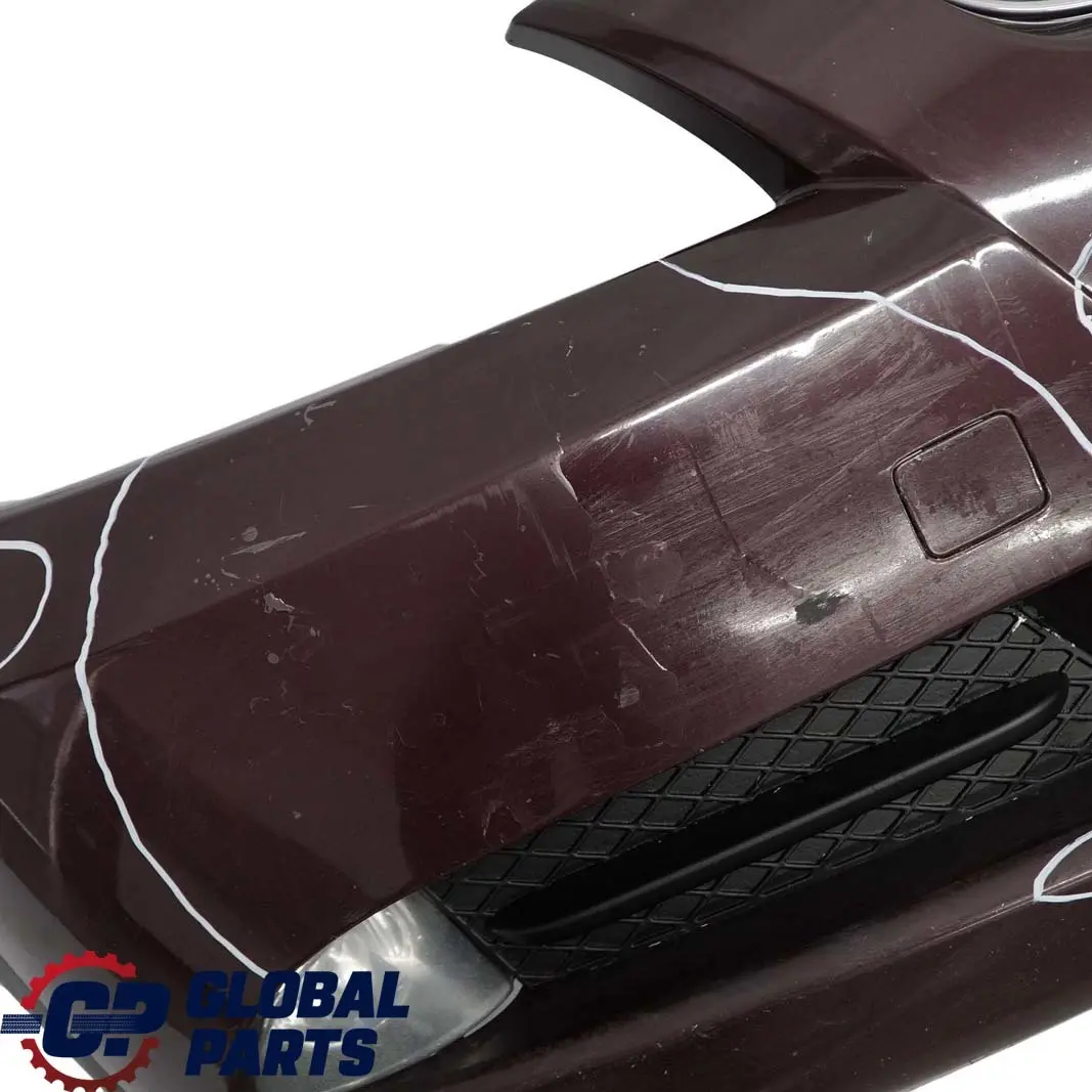 BMW 3 E90 E91 Front Bumper Trim Panel Complete Barberarot Barbera Red - A39 - SKU 0033167-BAR - Part number 0033167