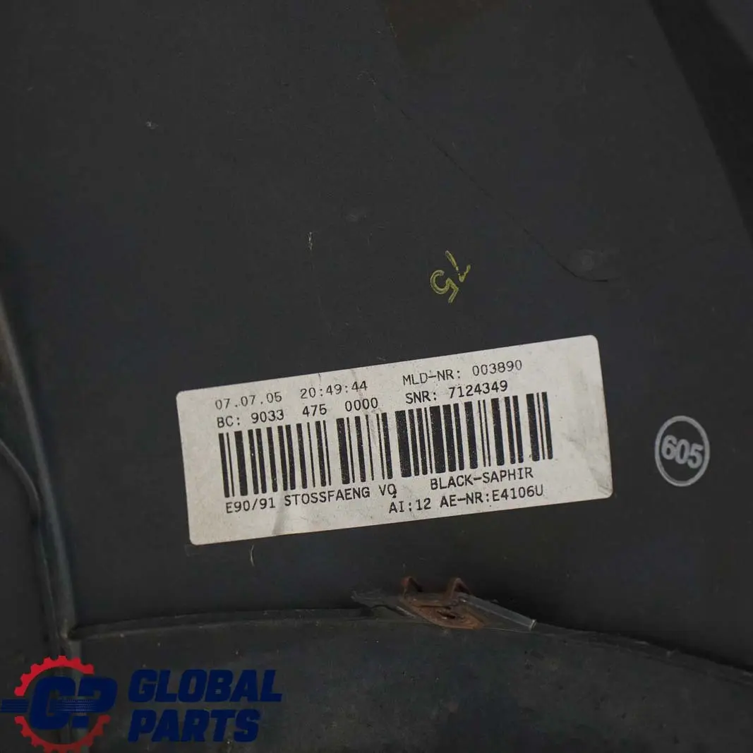 Zderzak przedni przód black saphire do BMW 3 E90 o numerze 0033167 BMW 3 E90 Zderzak przedni przód black saphire - SKU 0033167-BS3 - Numer Części 0033167