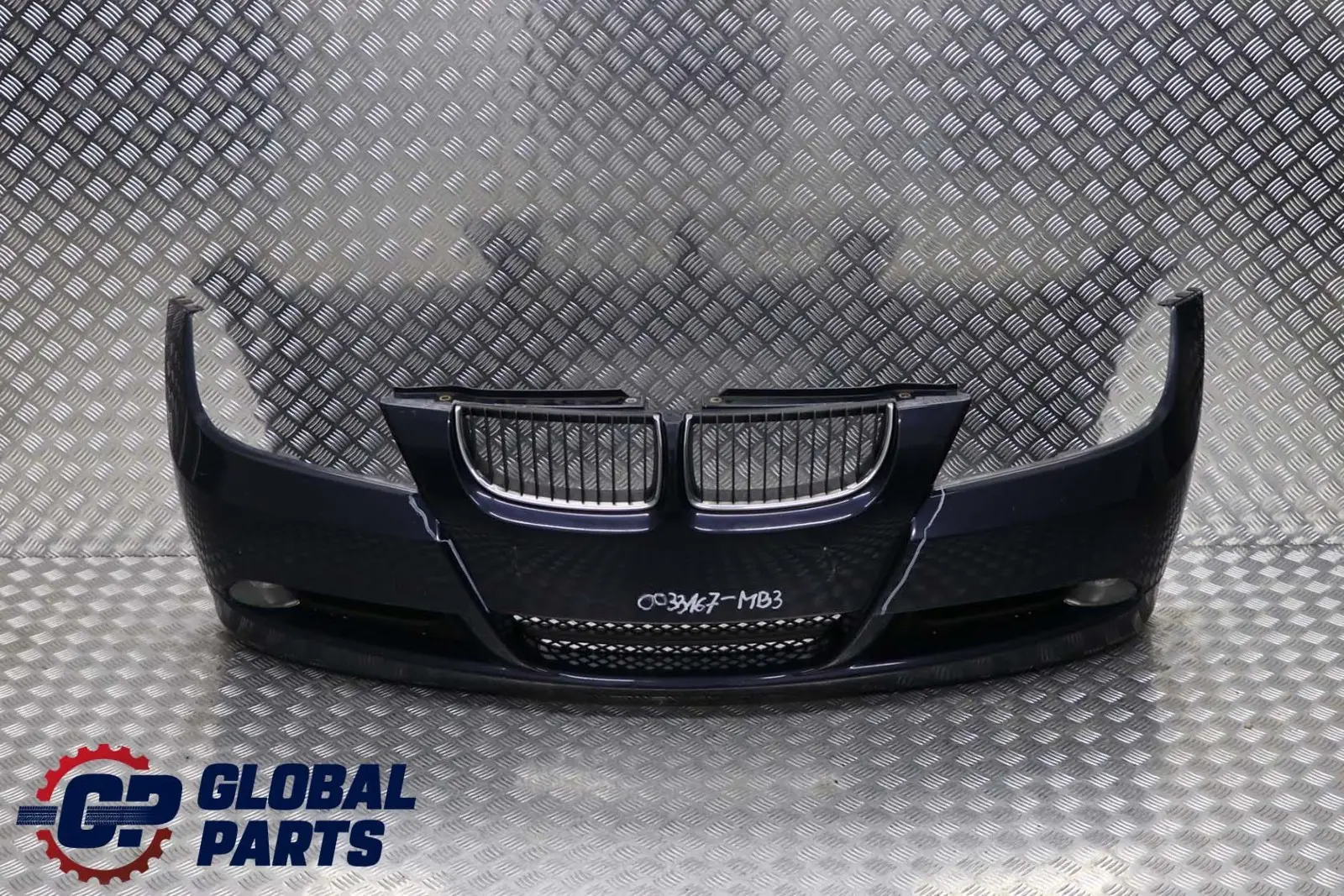 BMW 3 E90 E91 3 Front Bumper Trim Panel Complete Monacoblau Monaco Blue - A35