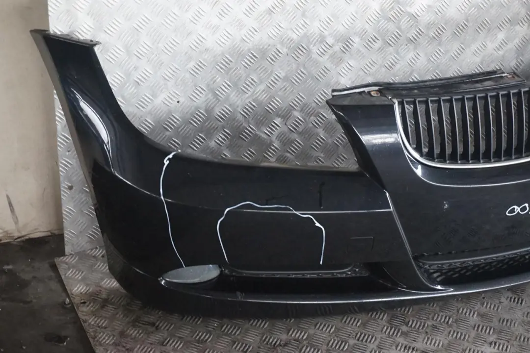 BMW 3 SERIES E90 E91 Front Bumper Trim Panel Complete Schwarz 2 Black II - 668 - SKU 0033167-SCH1 - Part number 0033167