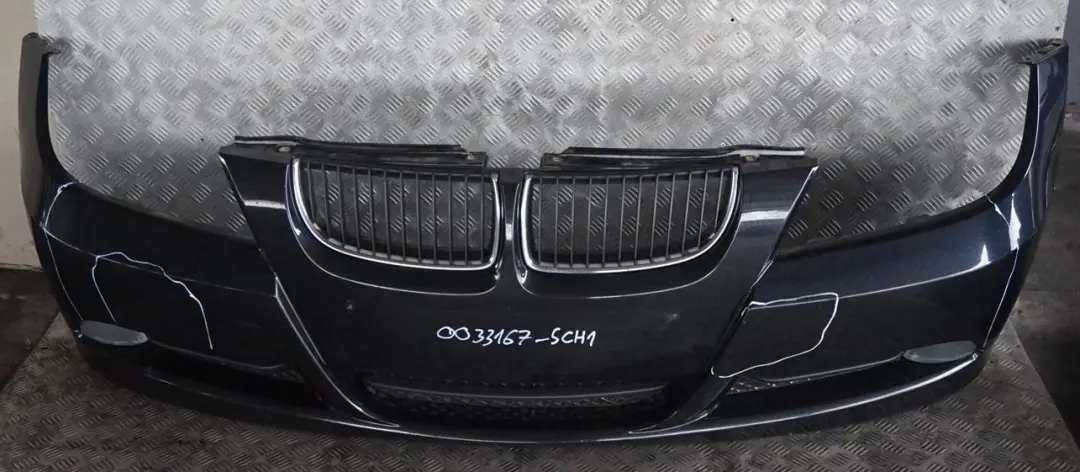 BMW 3 SERIES E90 E91 Front Bumper Trim Panel Complete Schwarz 2 Black II - 668 - SKU 0033167-SCH1 - Part number 0033167