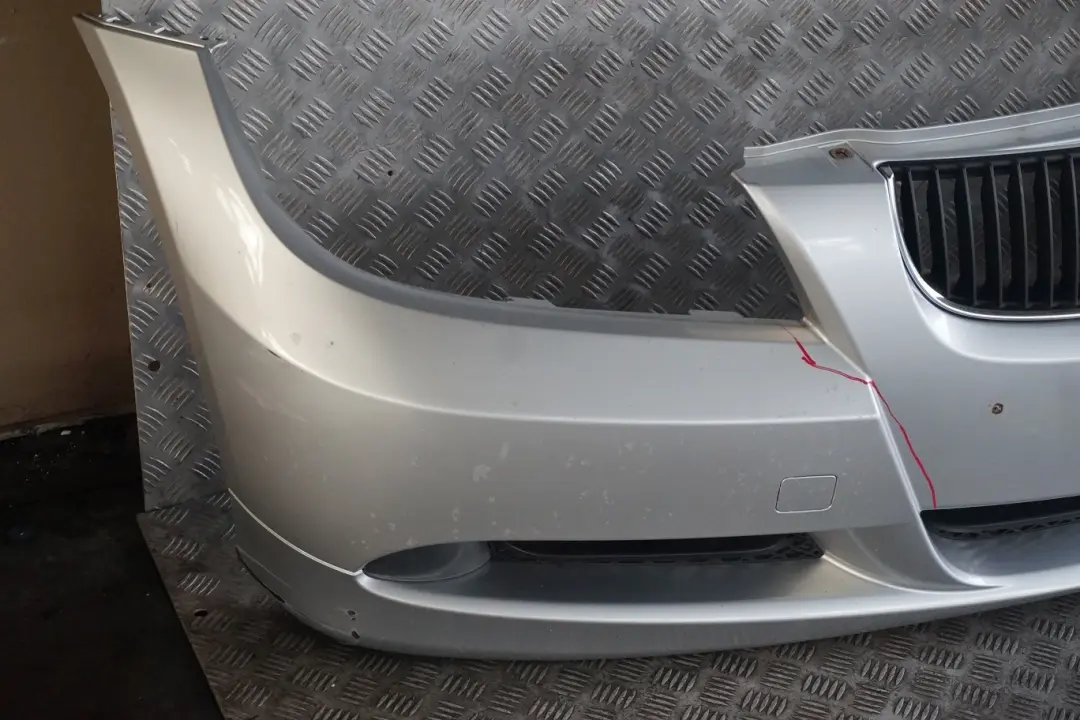BMW 3 Series 5 E90 E91 Front Bumper Trim Panel Complete Titansilber Silver 354 - SKU 0033167-TS5 - Part number 0033167