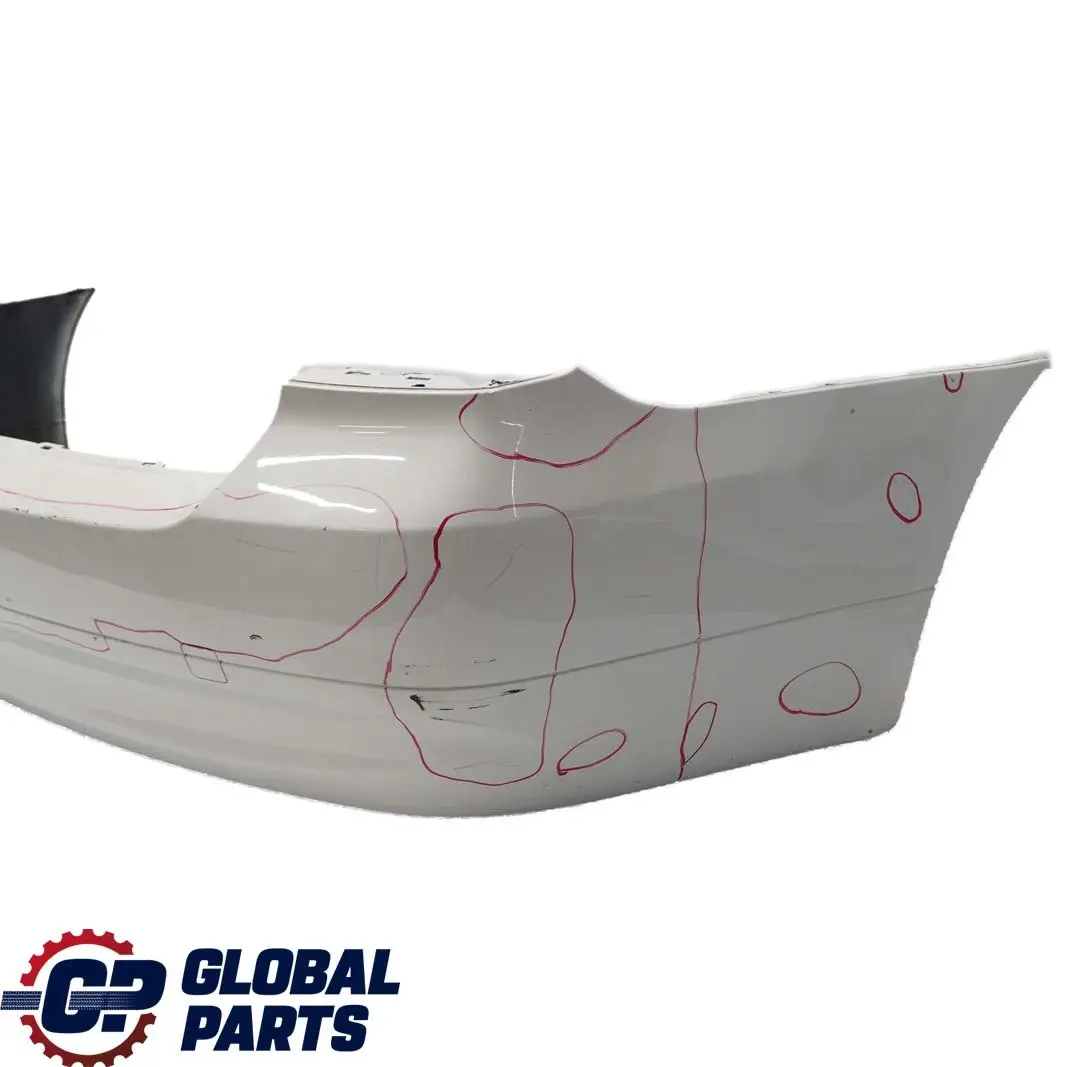 BMW 3 Series E90 Saloon Rear Bumper Alpinweiss Alpine White - 300 - SKU 0033193-AW - Part number 0033193