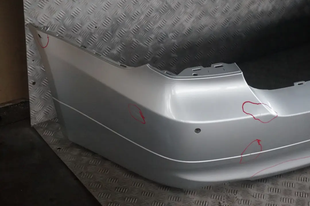 BMW 3 Series 5 E90 Complete Rear Bumper Trim PDC Titansilber Silver Metallic - SKU 0033194-TS5 - Part number 0033194