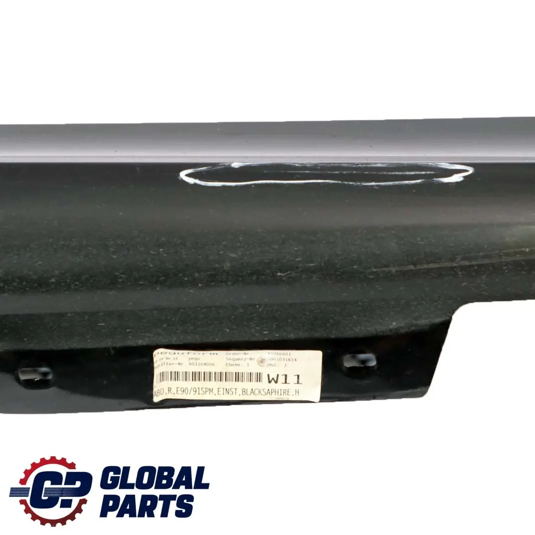 Schwellerleiste Blende Schweller Rechts Black Sapphire für BMW 3 E90 E91 M Sport mit Teilenummer 0033440 BMW 3 E90 E91 M Sport Schwellerleiste Blende Schweller Rechts Black Sapphire - SKU 0033440-BS1 - Teilenummer 0033440