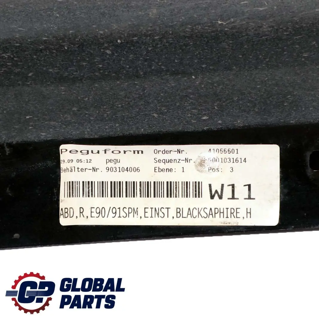 BMW 3 Series E90 E91 M Sport Sill Strip Side Skirt Right O/S Black Sapphire 475 - SKU 0033440-BS1 - Part number 0033440