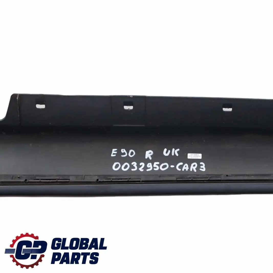 BMW 3 E90 E91 M Sport Sill Strip Side Skirt Right O/S Carbonschwarz Black - 416 - SKU 0033440-CAR4 - Part number 0033440