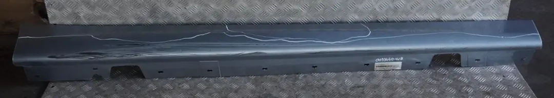 BMW 3 E90 E91 M Sport Sill Strip Side Skirt Right O/S Bluewater Metallic - 896 - SKU 0033440-WB - Part number 0033440