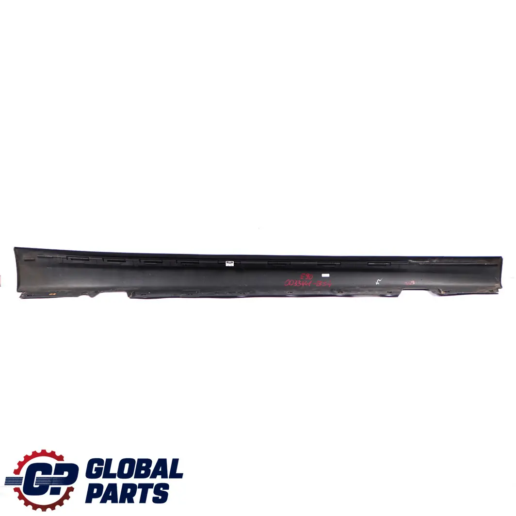 BMW 3 E90 E91 M Sport Sill Strip Side Skirt Left N/S Black Sapphire - 475 - SKU 0033441-BS4 - Part number 0033441